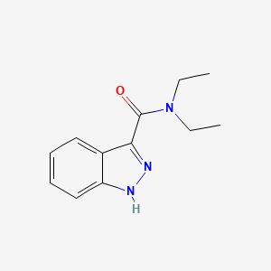 molecular formula C12H15N3O B14052518 N,N-diethyl-1H-indazole-3-carboxamide 