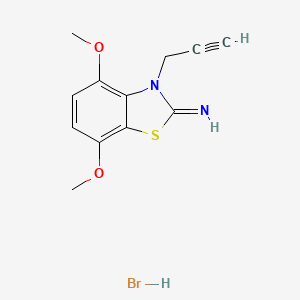 molecular formula C12H13BrN2O2S B1405267 4,7-dimethoxy-3-(prop-2-yn-1-yl)benzo[d]thiazol-2(3H)-imine hydrobromide CAS No. 2034157-56-5