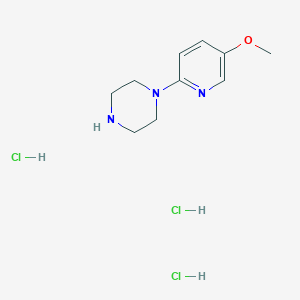 molecular formula C10H18Cl3N3O B1405278 1-(5-甲氧基吡啶-2-基)哌嗪三盐酸盐 CAS No. 1779124-05-8