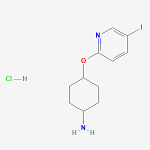 (1r,4r)-4-((5-Iodopyridin-2-yl)oxy)cyclohexan-1-amine hydrochloride