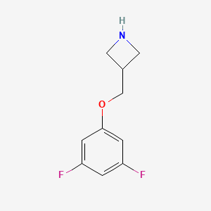 molecular formula C10H11F2NO B1405283 3-[(3,5-Difluorophenoxy)methyl]azetidine CAS No. 1706462-65-8