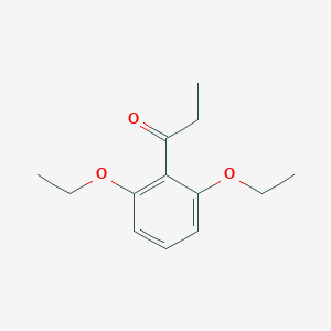molecular formula C13H18O3 B14052902 1-(2,6-Diethoxyphenyl)propan-1-one 