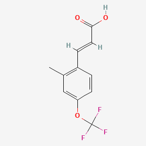 molecular formula C11H9F3O3 B1405295 2-Methyl-4-(trifluoromethoxy)cinnamic acid CAS No. 1588508-08-0