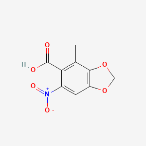 4-methyl-6-nitro-2H-1,3-benzodioxole-5-carboxylic acid