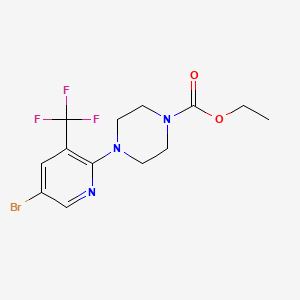 4-(5-Bromo-3-trifluoromethyl-pyridin-2-yl)-piperazine-1-carboxylic acid ethyl ester