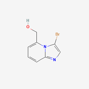 molecular formula C8H7BrN2O B14053090 (3-Bromoimidazo[1,2-a]pyridin-5-yl)methanol 