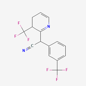 2-[3-(Trifluoromethyl)-3,4-dihydropyridin-2-yl]-2-[3-(trifluoromethyl)phenyl]acetonitrile