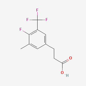 3-[4-Fluoro-3-methyl-5-(trifluoromethyl)phenyl]propionic acid