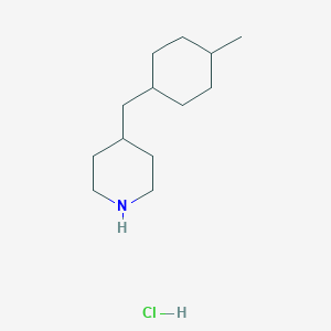 4-(((1r,4r)-4-Methylcyclohexyl)methyl)piperidine hydrochloride