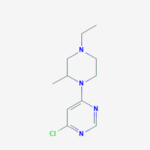 4-Chloro-6-(4-ethyl-2-methylpiperazin-1-yl)pyrimidine