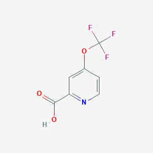 molecular formula C7H4F3NO3 B1405320 4-(Trifluoromethoxy)picolinic acid CAS No. 1361850-00-1