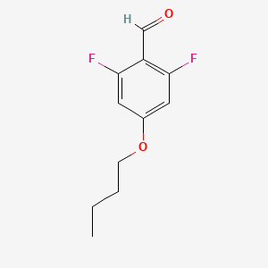 molecular formula C11H12F2O2 B1405321 4-Butoxy-2,6-difluorobenzaldehyde CAS No. 1373920-93-4