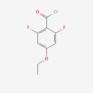 molecular formula C9H7ClF2O2 B1405322 4-Ethoxy-2,6-difluorobenzoyl chloride CAS No. 1373920-79-6