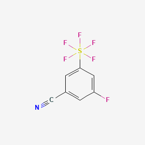3-Fluoro-5-(pentafluorosulfur)benzonitrile