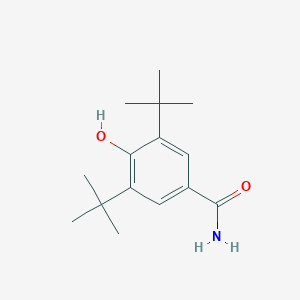 molecular formula C15H23NO2 B140534 3,5-Ditert-butyl-4-hydroxybenzamide CAS No. 60632-18-0