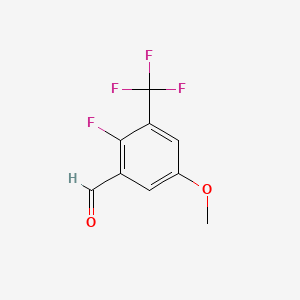 2-Fluoro-5-methoxy-3-(trifluoromethyl)benzaldehyde
