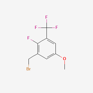 molecular formula C9H7BrF4O B1405342 2-Fluoro-5-methoxy-3-(trifluoromethyl)benzyl bromide CAS No. 1373921-05-1