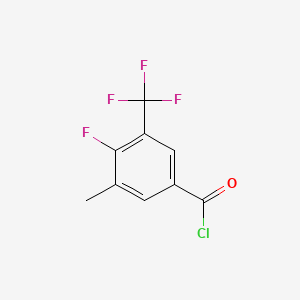 4-Fluoro-3-methyl-5-(trifluoromethyl)benzoyl chloride