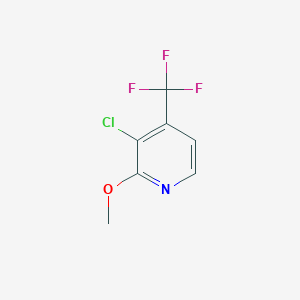 molecular formula C7H5ClF3NO B1405349 3-Chloro-2-methoxy-4-(trifluoromethyl)pyridine CAS No. 1227563-79-2