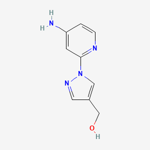 (1-(4-Aminopyridin-2-yl)-1H-pyrazol-4-yl)methanol
