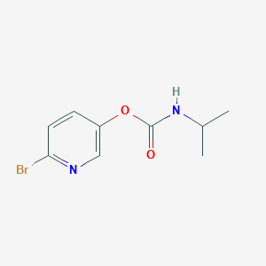 molecular formula C9H11BrN2O2 B1405353 6-溴吡啶-3-基异丙基氨基甲酸酯 CAS No. 1624262-16-3
