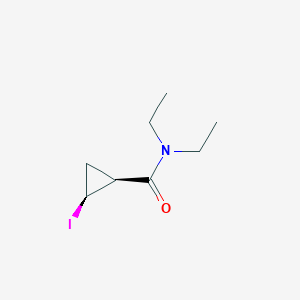 molecular formula C8H14INO B1405358 顺式-N,N-二乙基-2-碘环丙烷甲酰胺 CAS No. 467426-68-2