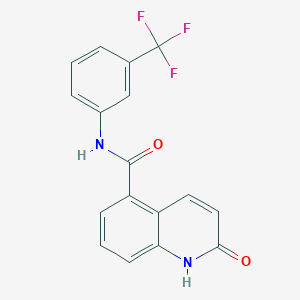 molecular formula C17H11F3N2O2 B1405359 2-Hydroxy-N-(3-(trifluoromethyl)phenyl)quinoline-5-carboxamide CAS No. 1624262-32-3