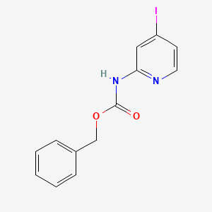 molecular formula C13H11IN2O2 B1405361 苄基(4-碘吡啶-2-基)氨基甲酸酯 CAS No. 1624261-09-1