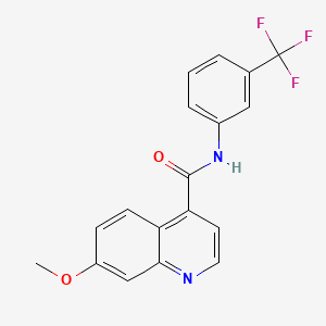 7-Methoxy-N-(3-(trifluoromethyl)phenyl)quinoline-4-carboxamide