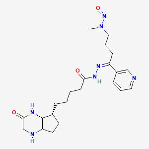 N-Methyl-N-((Z)-4-(2-(5-((5R)-3-oxooctahydro-1H-cyclopenta[b]pyrazin-5-yl)pentanoyl)hydrazono)-4-(pyridin-3-yl)butyl)nitrous amide