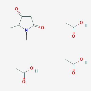 molecular formula C12H21NO8 B1405366 1,5-二甲基吡咯烷-2,4-二酮三乙酸酯 CAS No. 1624262-33-4