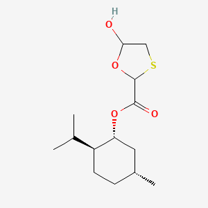 molecular formula C14H24O4S B1405370 (1R,2S,5R)-2-Isopropyl-5-methylcyclohexyl 5-hydroxy-1,3-oxathiolane-2-carboxylate CAS No. 200396-19-6