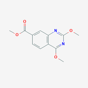 molecular formula C12H12N2O4 B1405380 Methyl 2,4-dimethoxyquinazoline-7-carboxylate CAS No. 1799412-43-3