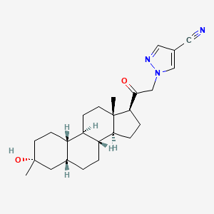 molecular formula C25H35N3O2 B1405386 Zuranolone CAS No. 1632051-40-1