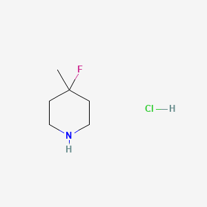 molecular formula C6H13ClFN B1405389 4-Fluoro-4-methylpiperidine hydrochloride CAS No. 1023305-87-4