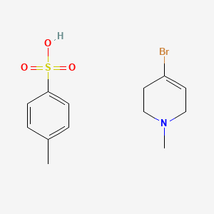 molecular formula C13H18BrNO3S B1405393 4-Bromo-1-methyl-1,2,3,6-tetrahydropyridine 4-methylbenzenesulfonate CAS No. 1624261-44-4