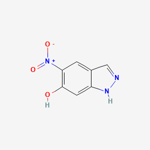 molecular formula C7H5N3O3 B1405396 5-Nitro-1H-indazol-6-ol CAS No. 1082041-56-2