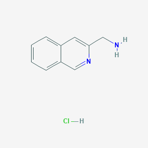 molecular formula C10H11ClN2 B1405397 Isoquinolin-3-ylmethanamine hydrochloride CAS No. 1628557-04-9