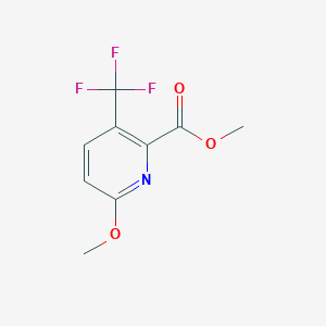 molecular formula C9H8F3NO3 B14053990 Methyl 6-methoxy-3-(trifluoromethyl)picolinate 