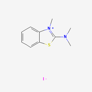 molecular formula C10H13IN2S B14053997 N,N,3-Trimethyl-1,3-benzothiazol-2(3H)-iminium iodide CAS No. 101533-37-3