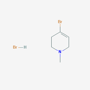 molecular formula C6H11Br2N B1405404 4-Bromo-1-methyl-1,2,3,6-tetrahydropyridine hydrobromide CAS No. 1624261-20-6