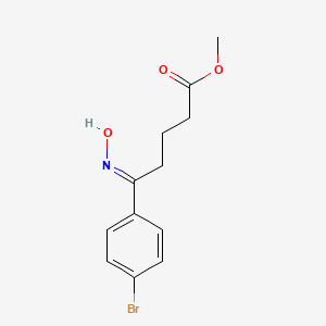 molecular formula C12H14BrNO3 B1405408 (E)-Methyl 5-(4-bromophenyl)-5-(hydroxyimino)pentanoate CAS No. 1799442-84-4