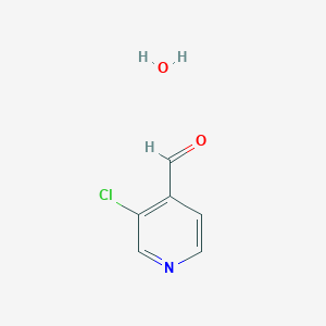 molecular formula C6H6ClNO2 B1405414 3-Chloroisonicotinaldehyde hydrate CAS No. 1628557-03-8