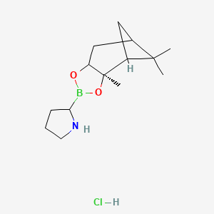 molecular formula C14H25BClNO2 B14054149 (S)-BoroPro-(-)-Pinanediol-hydrochloride 