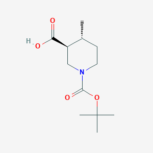 trans-(+/-)-4-Methyl-piperidine-1,3-dicarboxylic acid 1-tert-butyl ester