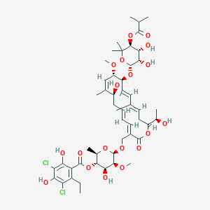 molecular formula C51H72Cl2O19 B14054188 Fidaxomicin Crystalline 