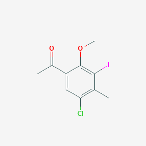 1-(5-Chloro-3-iodo-2-methoxy-4-methylphenyl)ethanone
