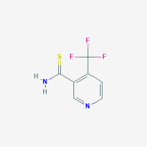 molecular formula C7H5F3N2S B140543 4-(Trifluoromethyl)pyridine-3-carbothioamide CAS No. 158063-54-8