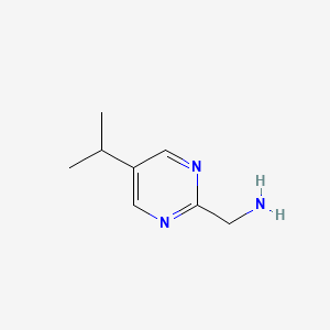 molecular formula C8H13N3 B14054324 (5-Isopropylpyrimidin-2-YL)methanamine CAS No. 944898-44-6