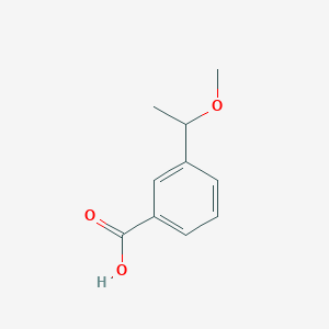 molecular formula C10H12O3 B1405434 3-(1-Methoxyethyl)-benzoic acid CAS No. 1443759-53-2